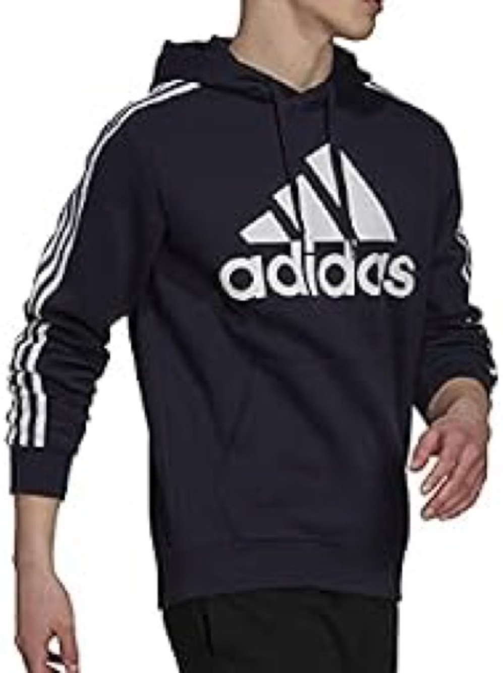 🆕NWOT Adidas Men's Navy Blue Logo Hoodie, M